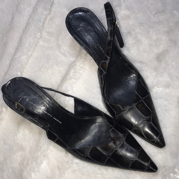 Giuseppe Zanotti Shoes - 1 day sale! GIUSEPPE ZANOTTI Croc Sling Back heels